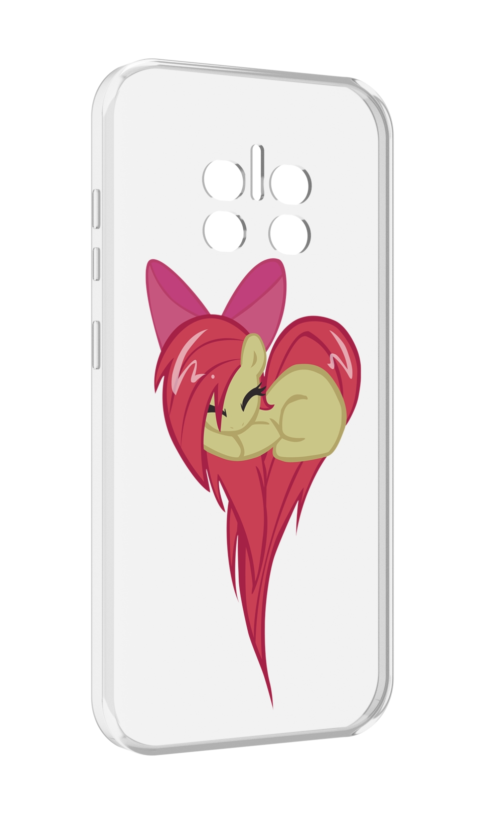 

Чехол MyPads сердце-из-пони для Doogee V11, Прозрачный, Tocco