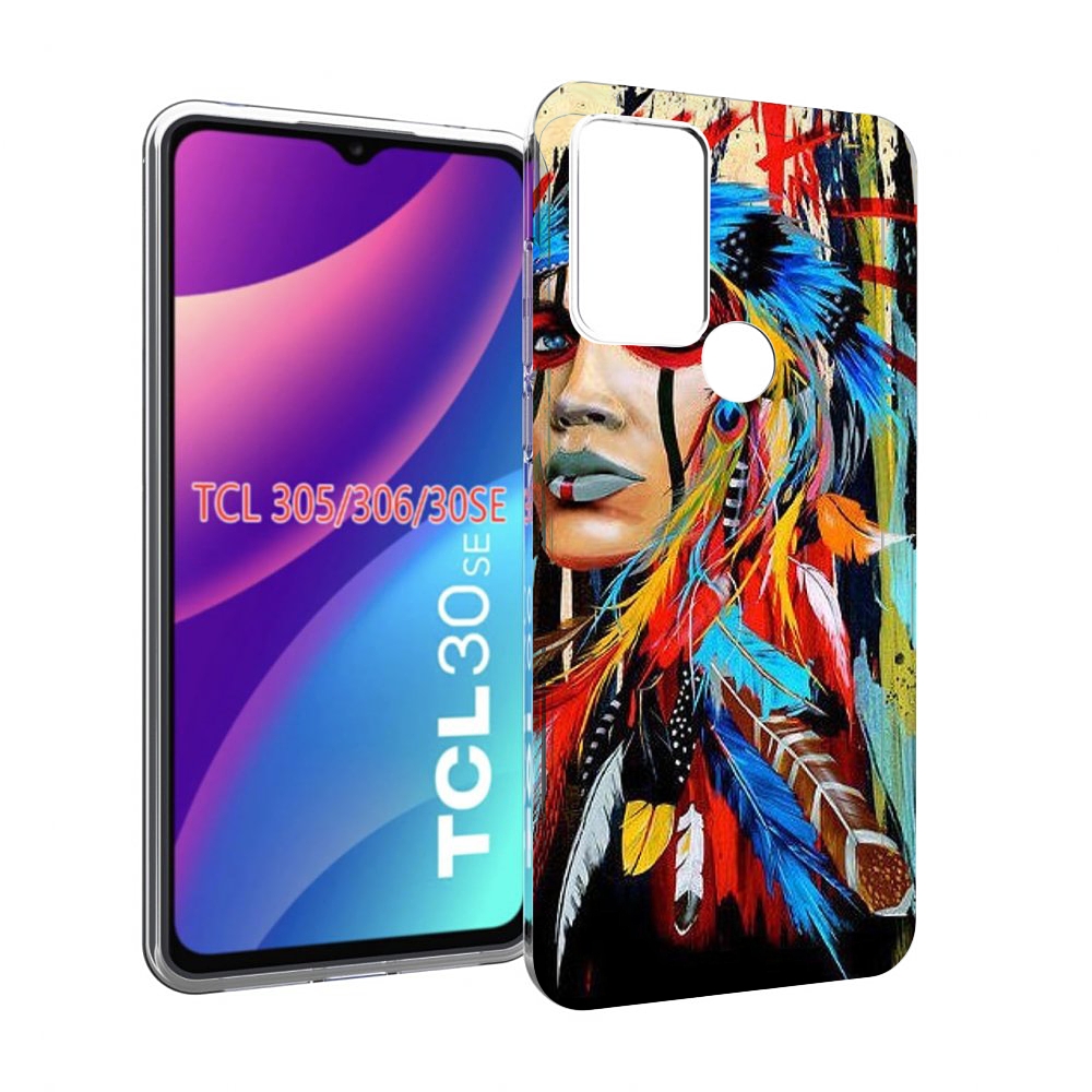 

Чехол MyPads индеец расписной для TCL 30SE/305/306/30E, Tocco
