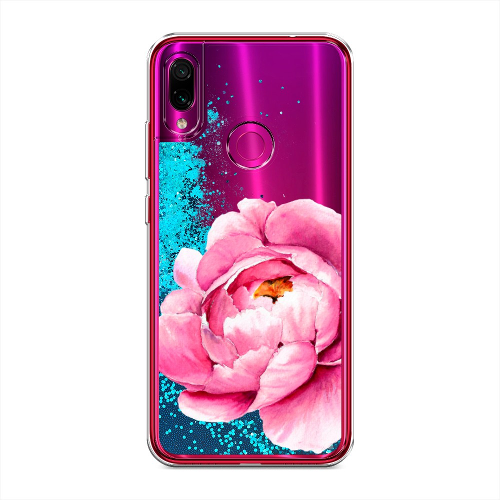 

Жидкий чехол с блестками "Прекрасный пион" на Xiaomi Redmi Note 7