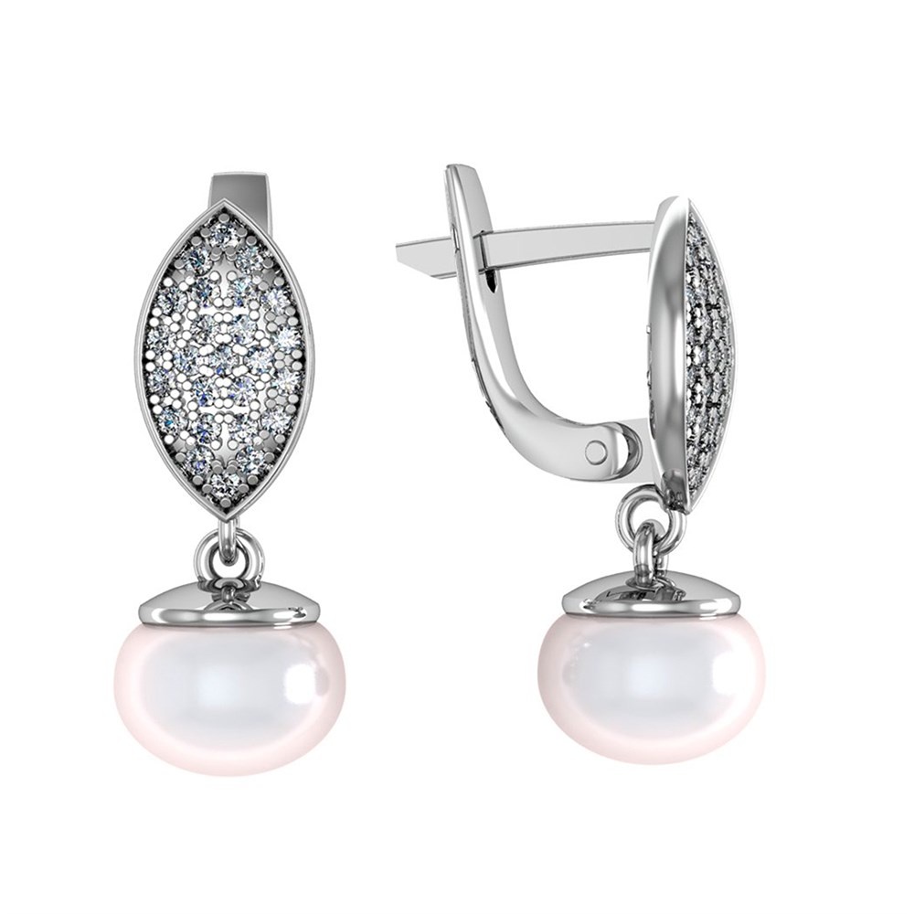 

Серьги из серебра с жемчугом ПРИВОЛЖСКИЙ ЮВЕЛИР 381835-FA11ZM07, 381835-FA11ZM07