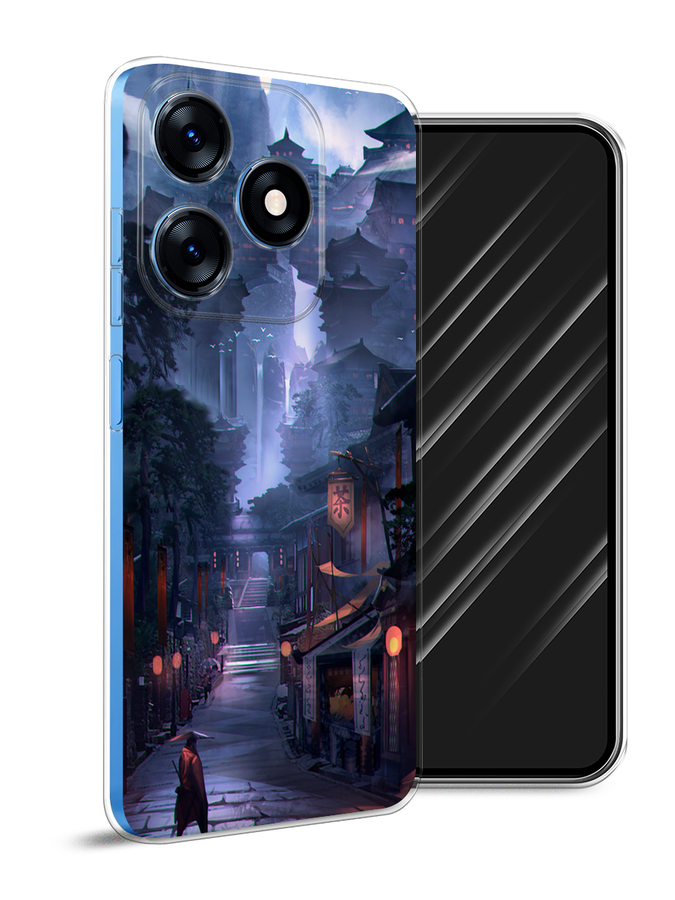 

Чехол Awog на Tecno Spark 10 "Одинокий самурай", Синий;черный;коричневый, 303550-10