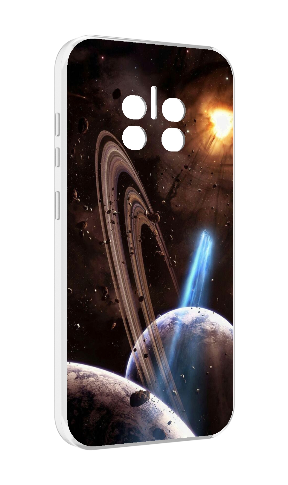

Чехол MyPads сатурн в космосе для Doogee V11, Прозрачный, Tocco