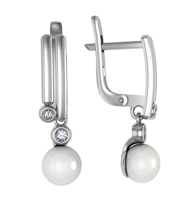 

Серьги из серебра с жемчугом ПРИВОЛЖСКИЙ ЮВЕЛИР 381923-FA11ZM07, 381923-FA11ZM07
