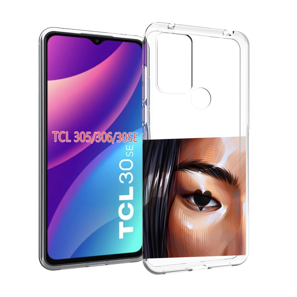 

Чехол MyPads зрачок-сердце женский для TCL 30SE/305/306/30E, Tocco