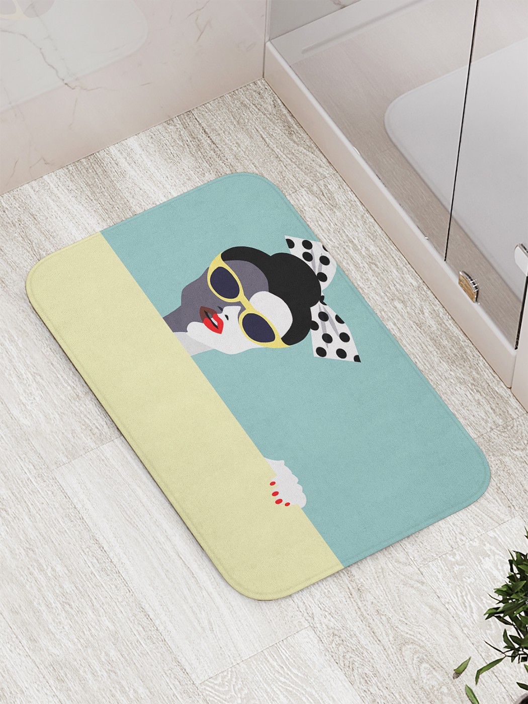 

Коврик противоскользящий для ванной, сауны, бассейна, 77х52 см bath_69314 JoyArty