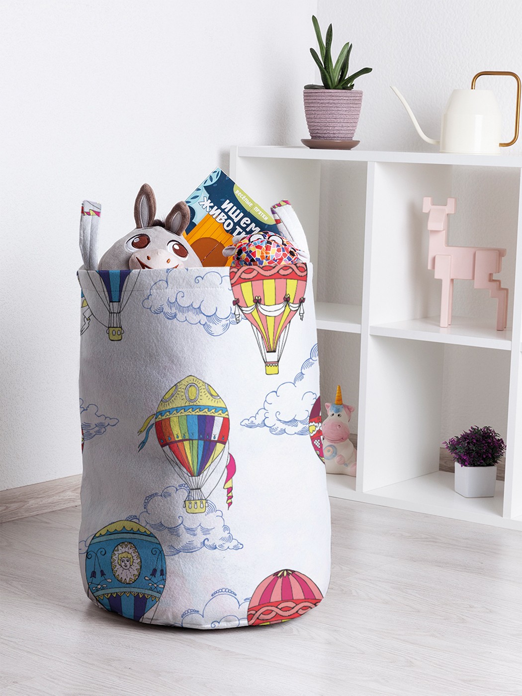Корзина для игрушек JoyArty Цветные воздушные шары 35x50 см