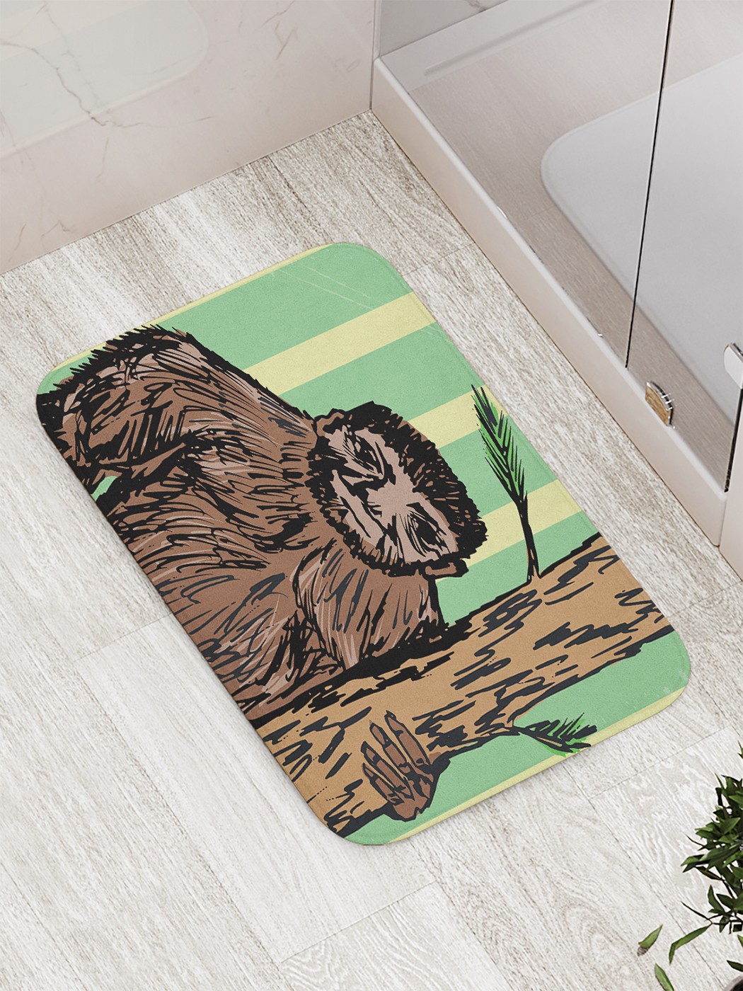 

Коврик противоскользящий для ванной, сауны, бассейна, 77х52 см bath_69304 JoyArty