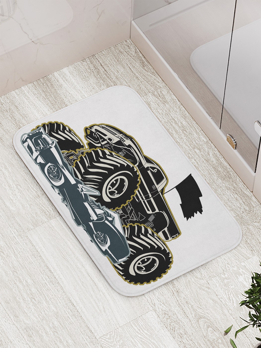 

Коврик противоскользящий для ванной, сауны, бассейна, 77х52 см bath_69302 JoyArty