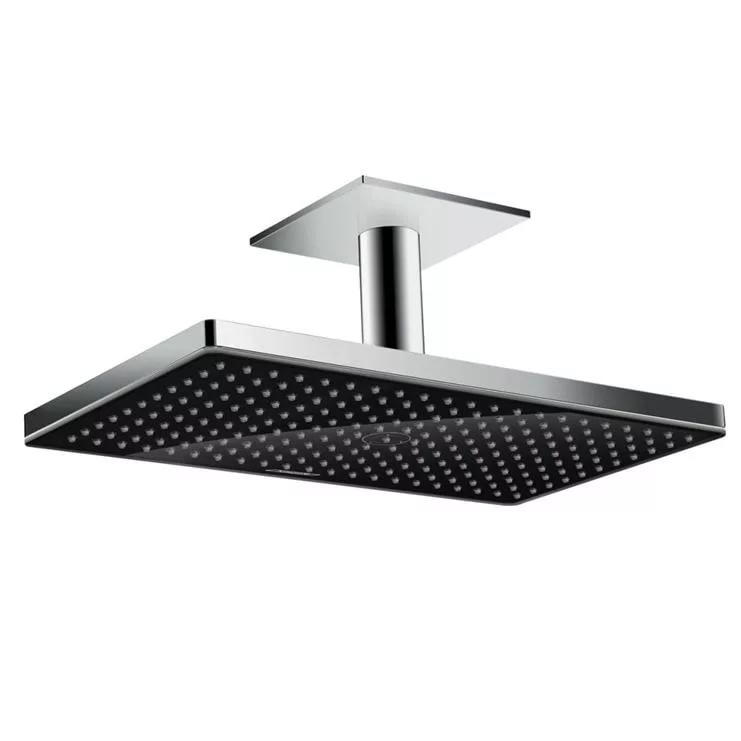 фото Верхний душ hansgrohe rainmaker select 24006600 чёрное стекло, хром