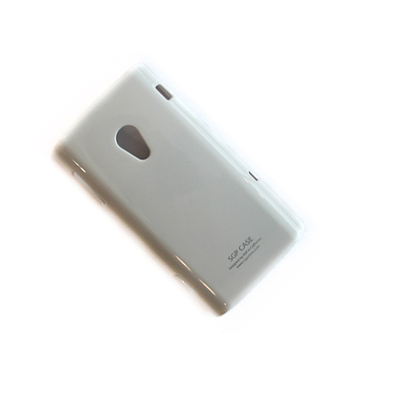 

Чехол для Sony Ericsson X10 задняя крышка пластиковый лакированный <белый>