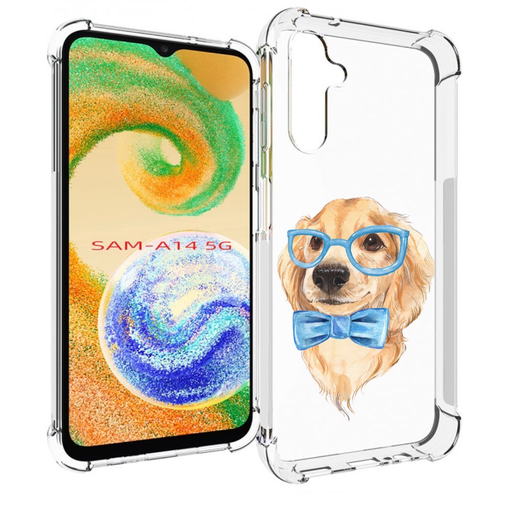 

Чехол MyPads Собака интеллигент для Samsung Galaxy A14 5G, Прозрачный, Tocco