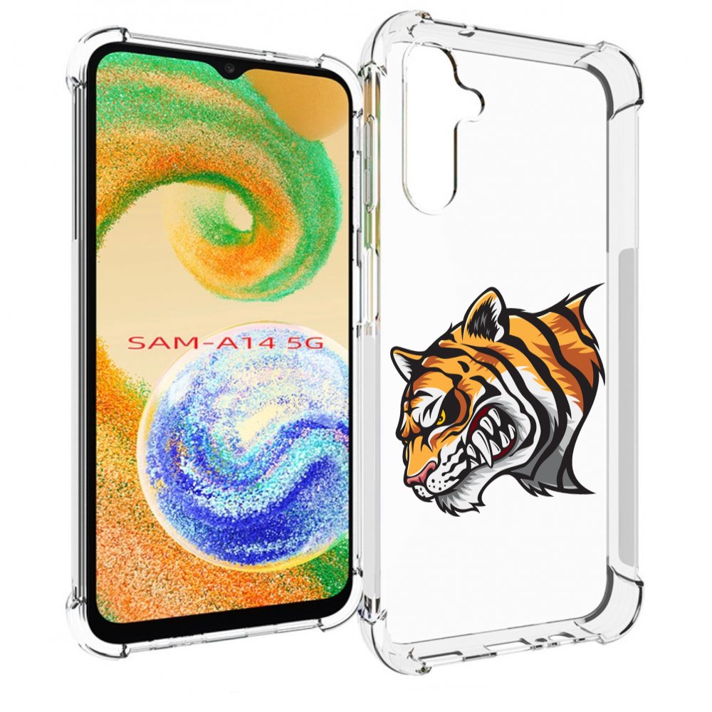 

Чехол MyPads Тигр для Samsung Galaxy A14 5G, Прозрачный, Tocco