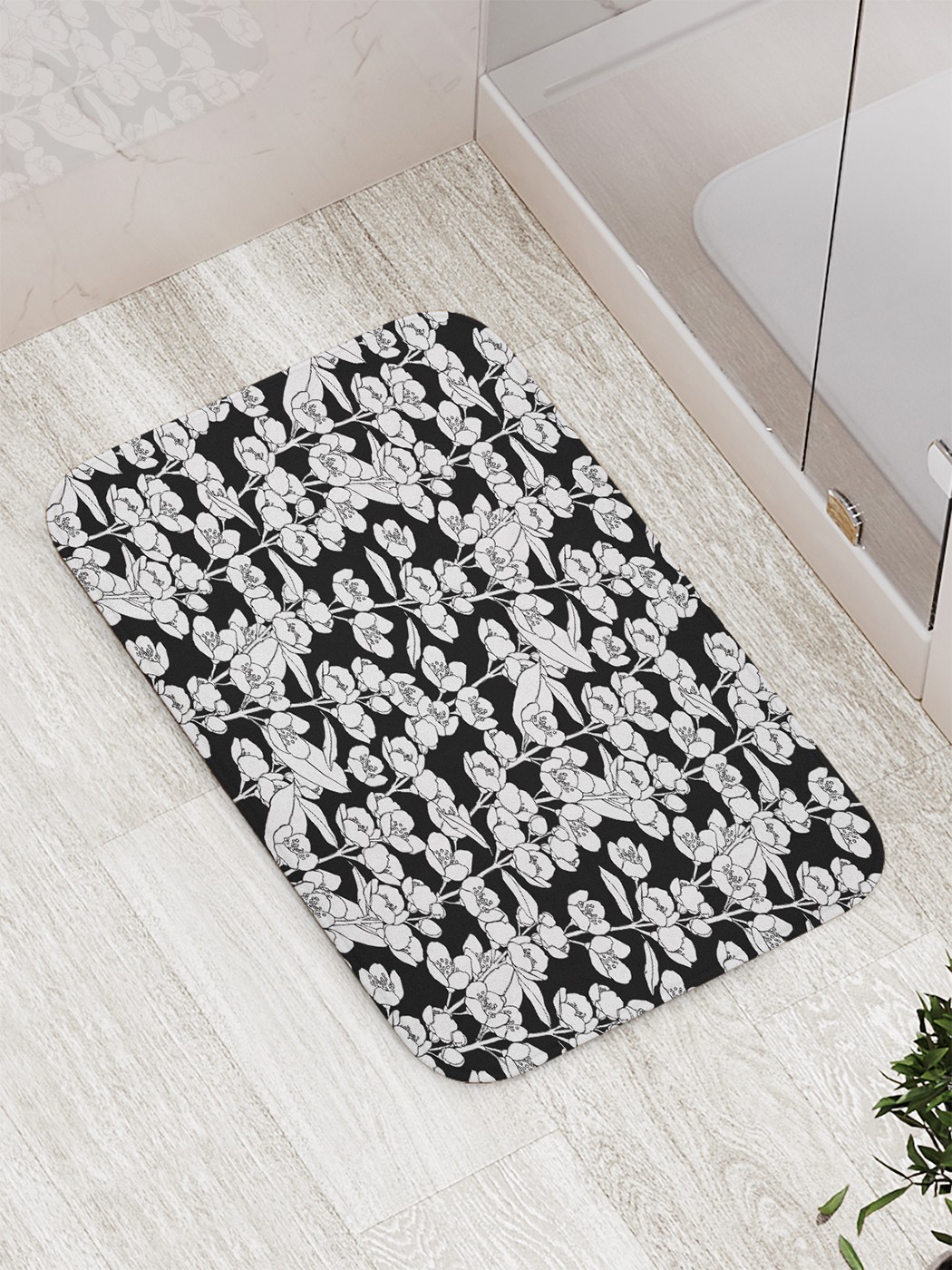 

Коврик противоскользящий для ванной, сауны, бассейна, 77х52 см bath_69253 JoyArty