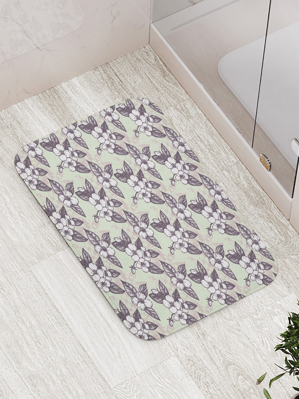 

Коврик противоскользящий для ванной, сауны, бассейна, 77х52 см bath_69252 JoyArty