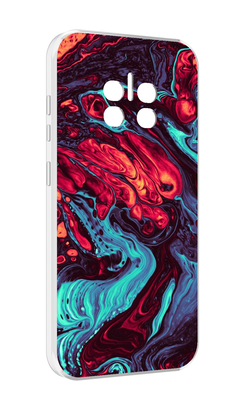 

Чехол MyPads разбавленная краска для Doogee V11, Прозрачный, Tocco