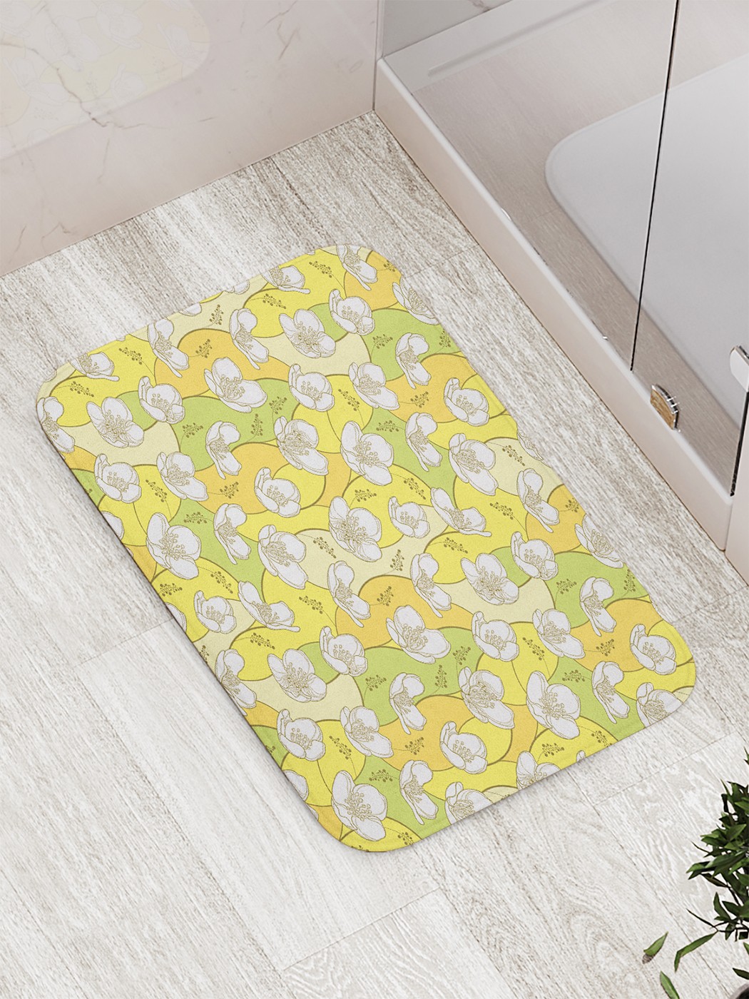 

Коврик противоскользящий для ванной, сауны, бассейна, 77х52 см bath_69250 JoyArty