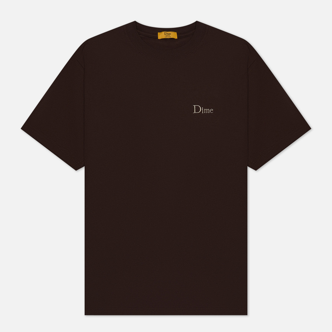 

Футболка мужская Dime Small Logo Classic коричневая S, Small Logo Classic