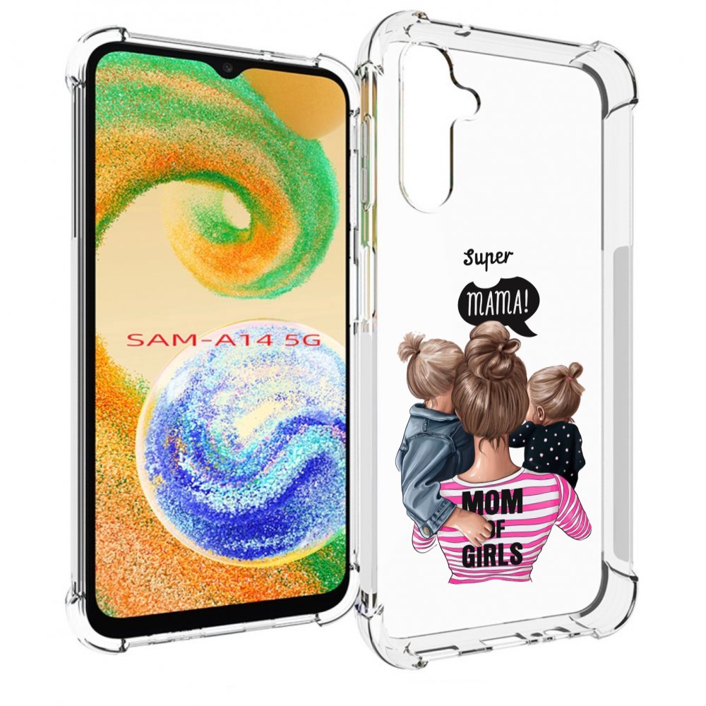 

Чехол MyPads Супер-мама-2 женский для Samsung Galaxy A14 5G, Прозрачный, Tocco