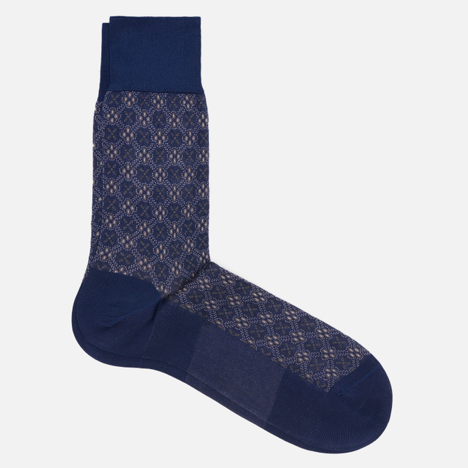 

Носки унисекс FALKE Silk Chain синие 41-42, Silk Chain