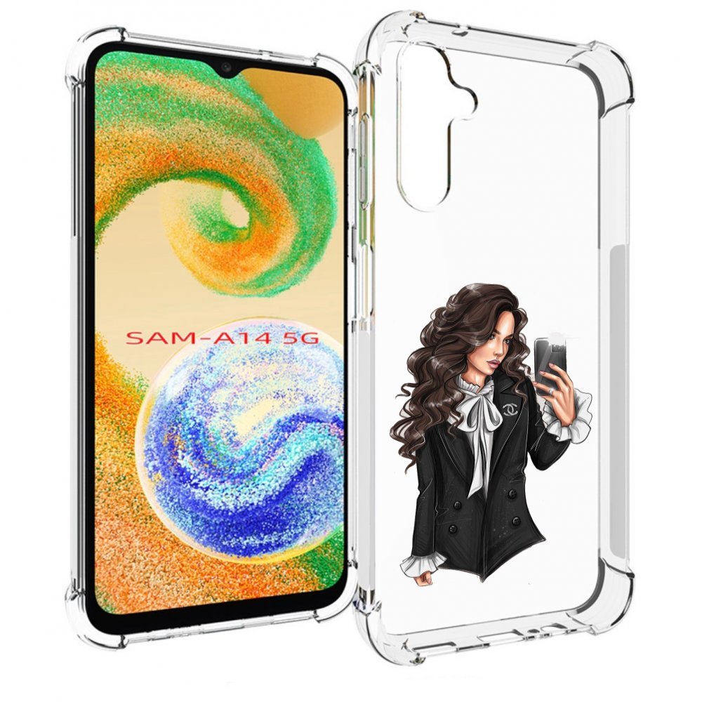 

Чехол MyPads Стильная-девушка для Samsung Galaxy A14 5G, Прозрачный, Tocco