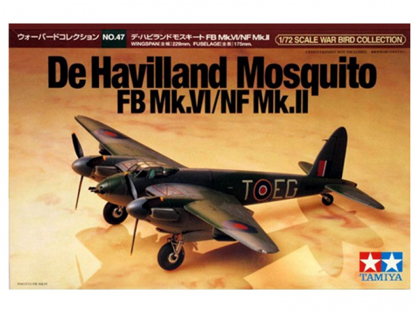 фото Сборная модель 60747 tamiya 1/72 de havilland mosquito fb mk.vi/nf mk.ii