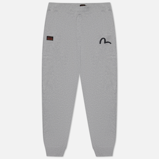 

Спортивные брюки мужские Evisu Seagull Printed Regular Fit серые M, Seagull Printed Regular Fit