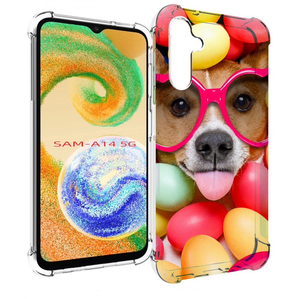 

Чехол MyPads Собака-в-яйцах для Samsung Galaxy A14 5G, Прозрачный, Tocco