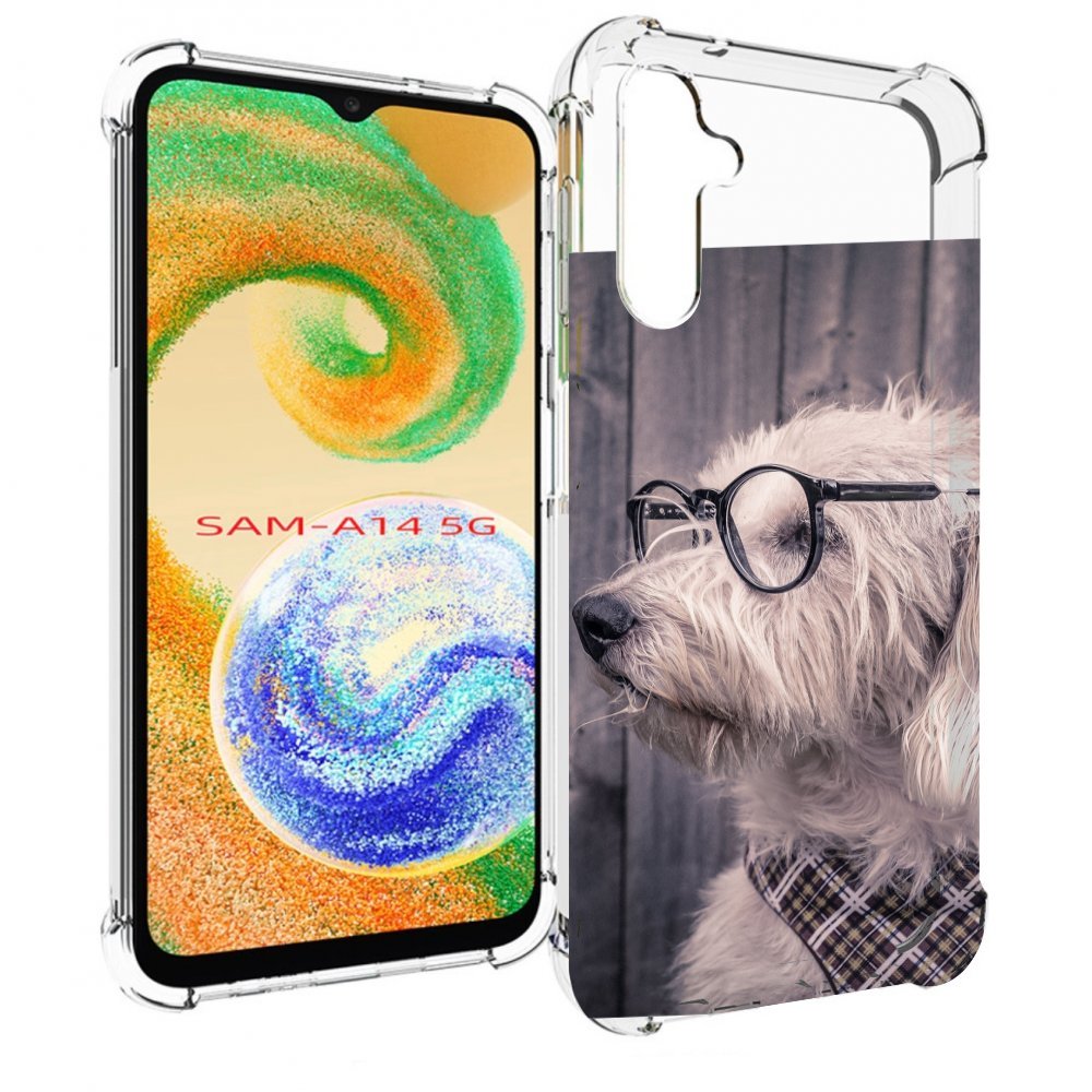 

Чехол MyPads Собака-в-очках для Samsung Galaxy A14 5G, Прозрачный, Tocco
