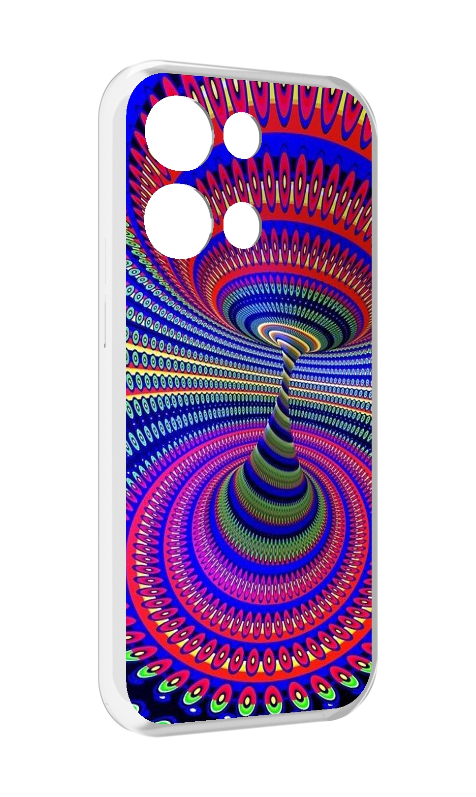 

Чехол MyPads оптическая иллюзия для OPPO Reno8 Pro, Прозрачный, Tocco