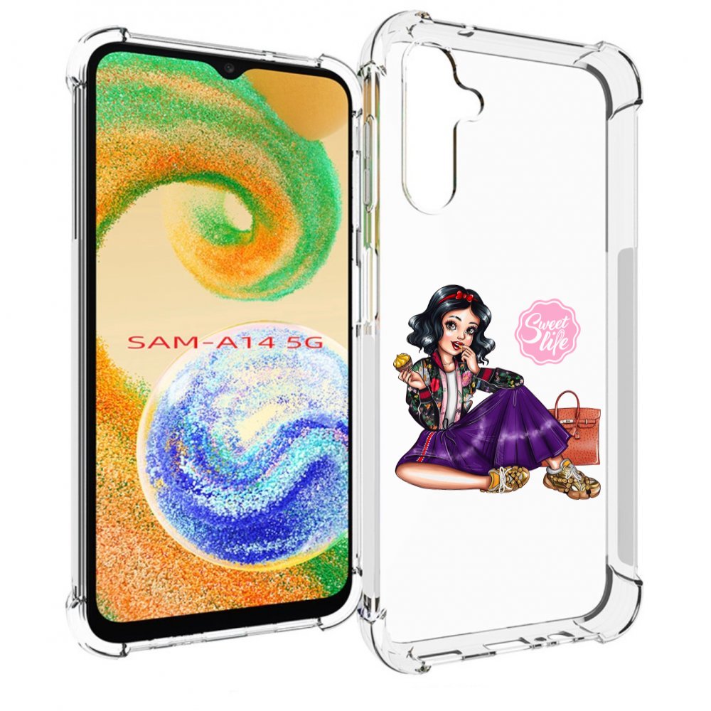 

Чехол MyPads Сладкая-жизнь женский для Samsung Galaxy A14 5G, Прозрачный, Tocco