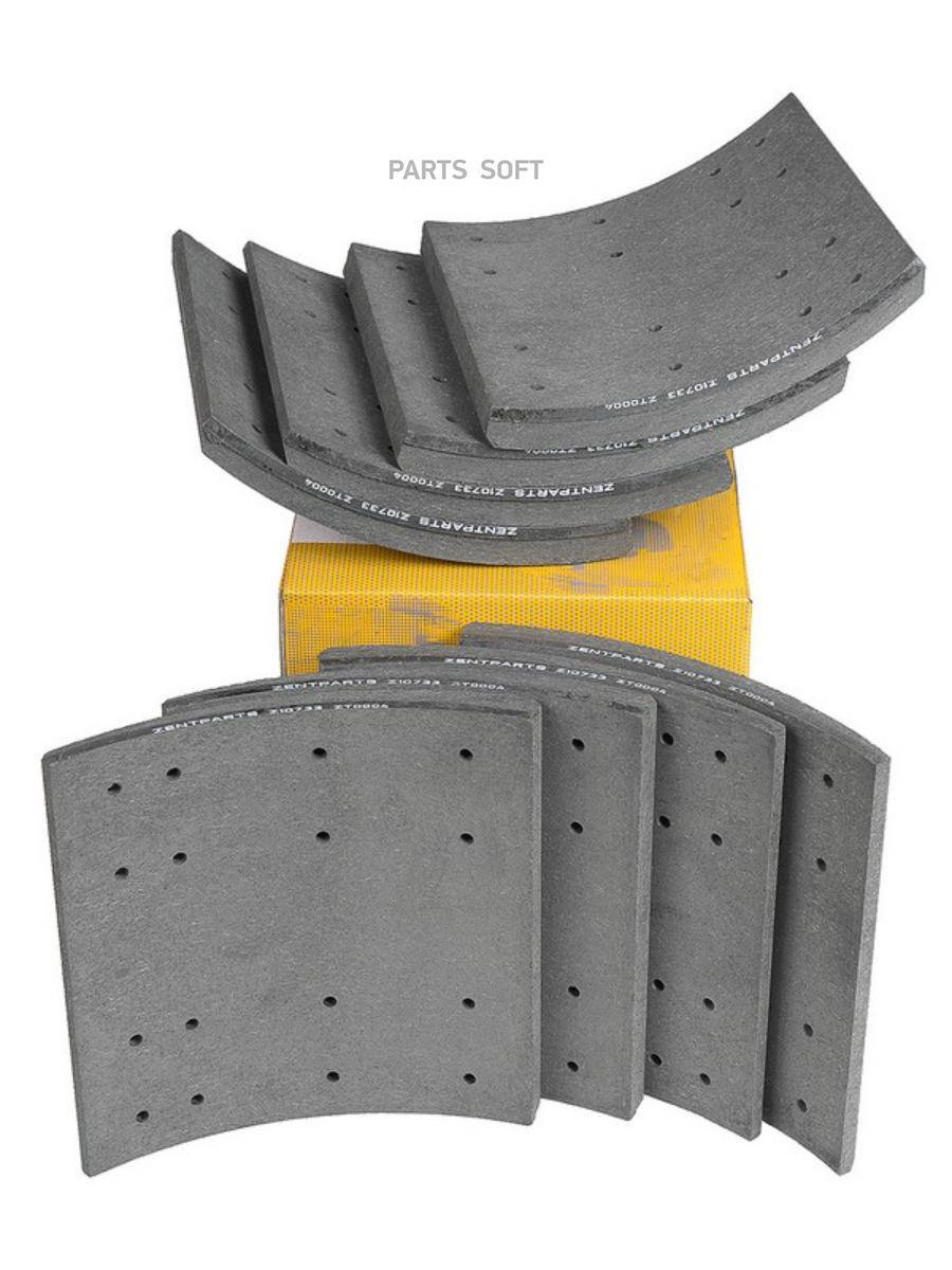 

ZENTPARTS Z10733 Z10733 накладки тормоз. STD 19557 21.4-12.9(419x203)(С ЗАКЛ.93275 5x15 12