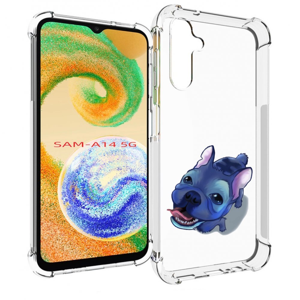 

Чехол MyPads Синий Пес для Samsung Galaxy A14 5G, Прозрачный, Tocco