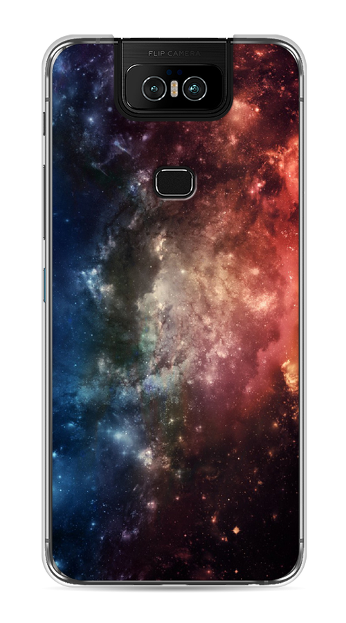 

Чехол Awog на Asus Zenfone 6 ZS630KL "Космос", Синий;бежевый;красный, 43950-4
