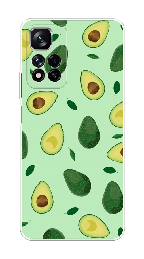 

Чехол на Xiaomi Redmi Note 11 Pro Plus 5G "Blue avocado", Коричневый;зеленый, 312150-1
