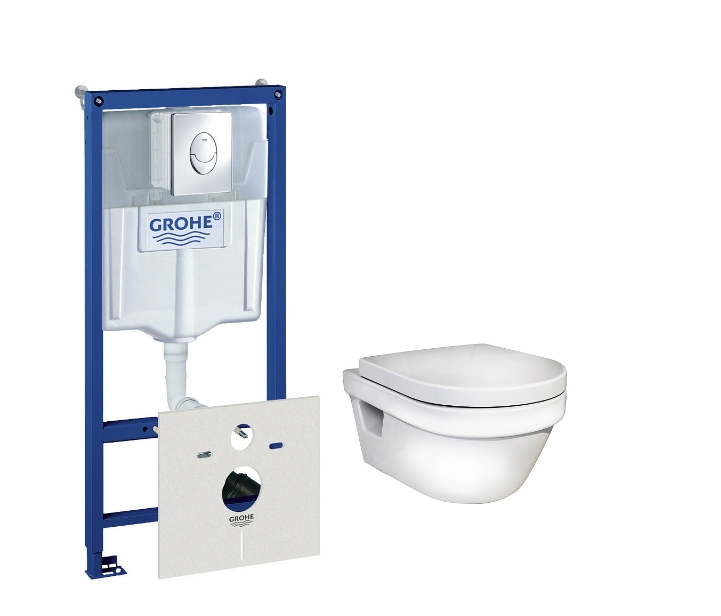 Gustavsberg Комплект Унитаз подвесной Gustavsberg Hygienic Flush WWC + Инсталляция Grohe R