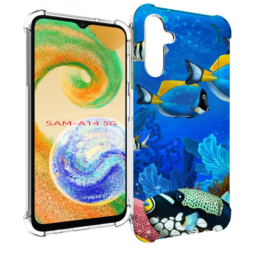 

Чехол MyPads Рыбки для Samsung Galaxy A14 5G, Прозрачный, Tocco