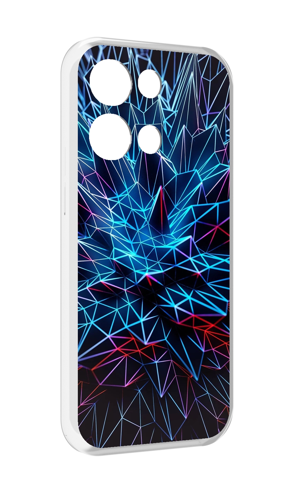 

Чехол MyPads неоновая-абстракция для OPPO Reno8 Pro, Прозрачный, Tocco