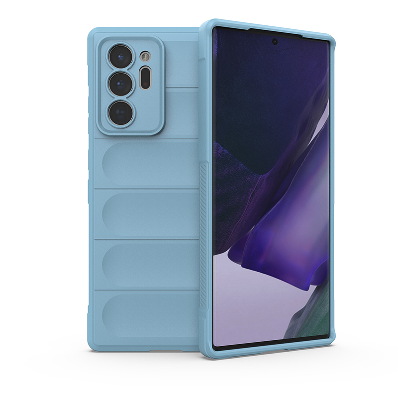 

Противоударный чехол Flexible Case для Samsung Galaxy Note 20 Ultra, голубой, Flexible Case