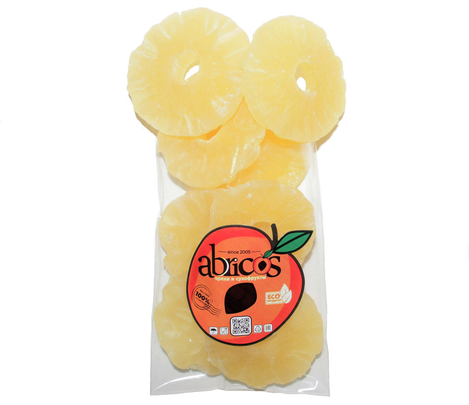 

Ананас сушеный кольцами цукат Abricos, 500гр