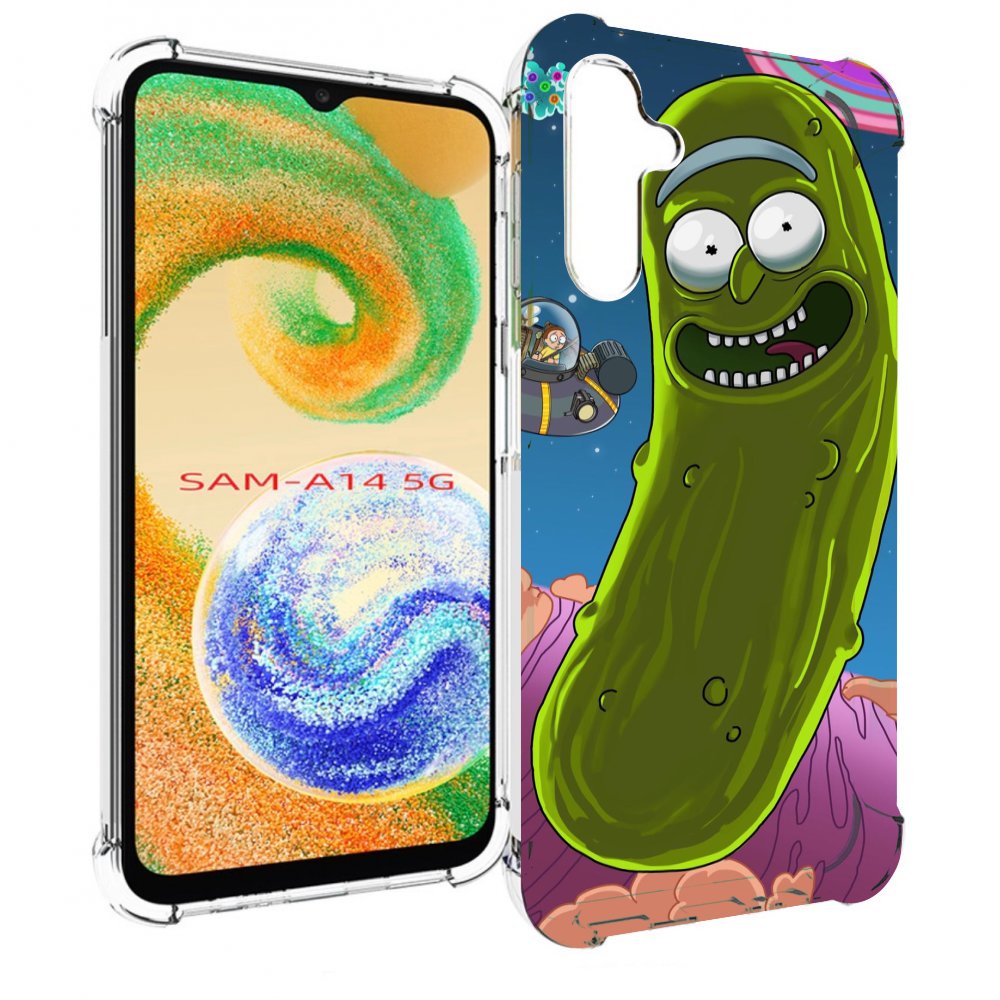 

Чехол MyPads Рик огурец для Samsung Galaxy A14 5G, Прозрачный, Tocco