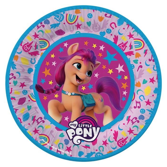 

Тарелка бумажная My Little Pony, набор 6 штук, 18 см, Разноцветный, My Little Pony