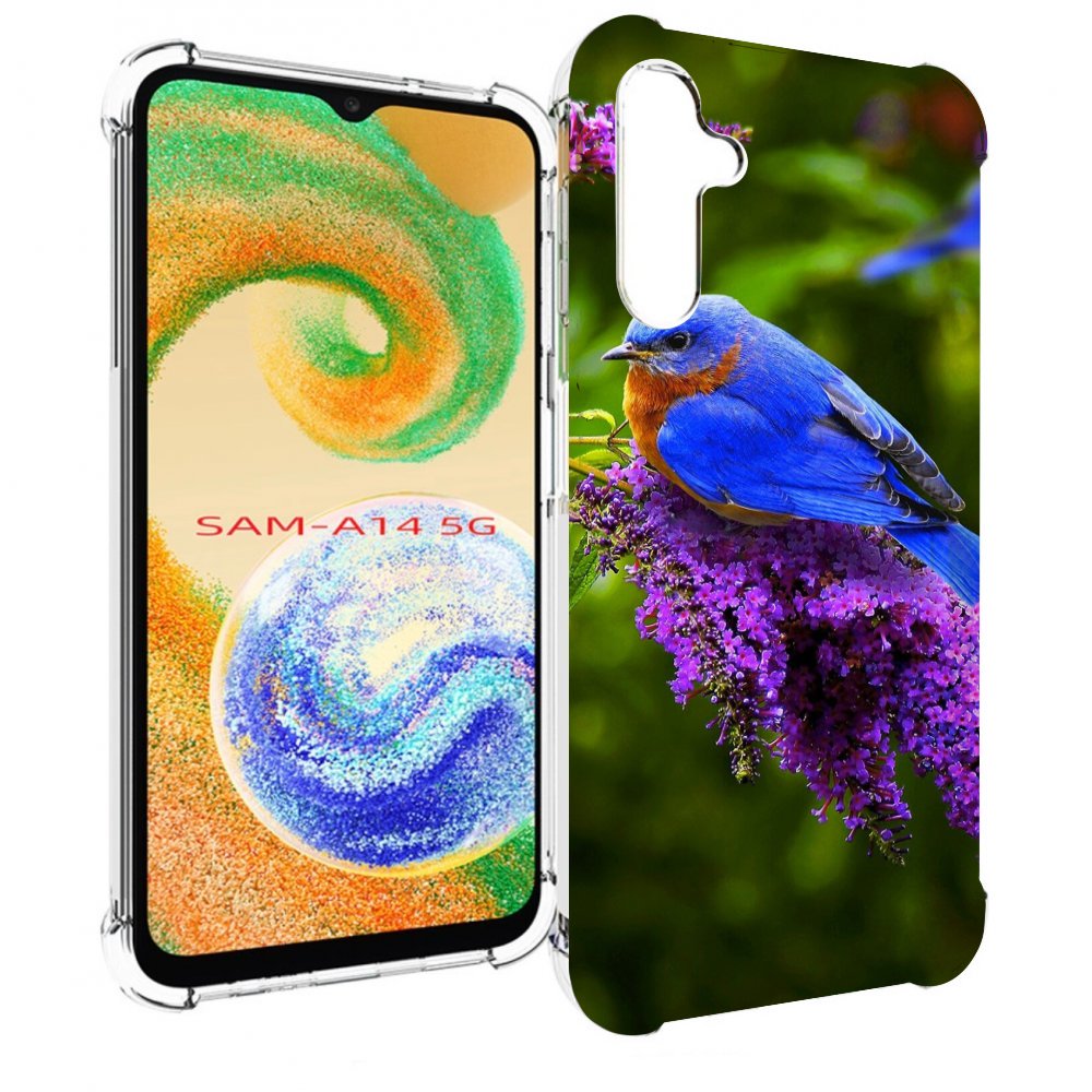 

Чехол MyPads Птица-сиреневая для Samsung Galaxy A14 5G, Прозрачный, Tocco