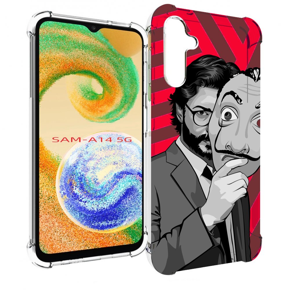 

Чехол MyPads Профессор-бумажый-дом для Samsung Galaxy A14 5G, Прозрачный, Tocco