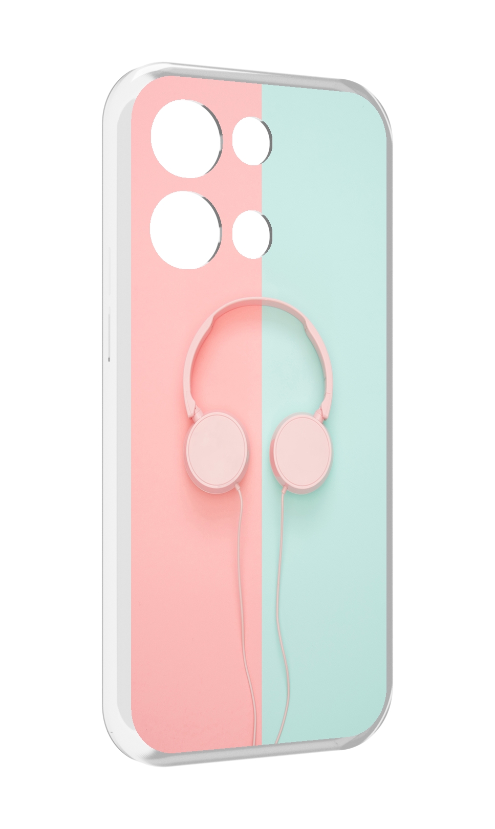 

Чехол MyPads наушники-минимализм для OPPO Reno8 Pro, Прозрачный, Tocco