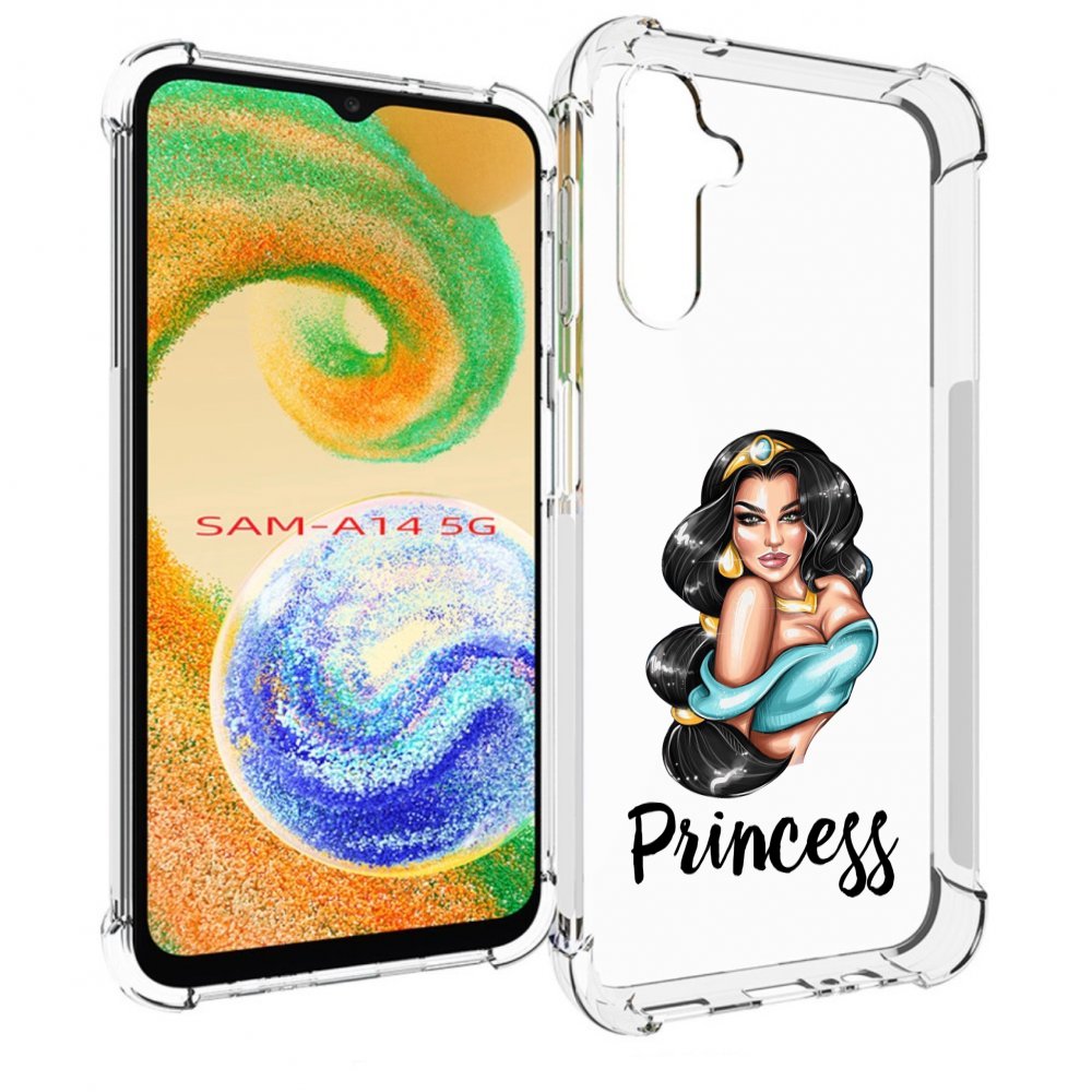 

Чехол MyPads Принцесса-Жасмин женский для Samsung Galaxy A14 5G, Прозрачный, Tocco
