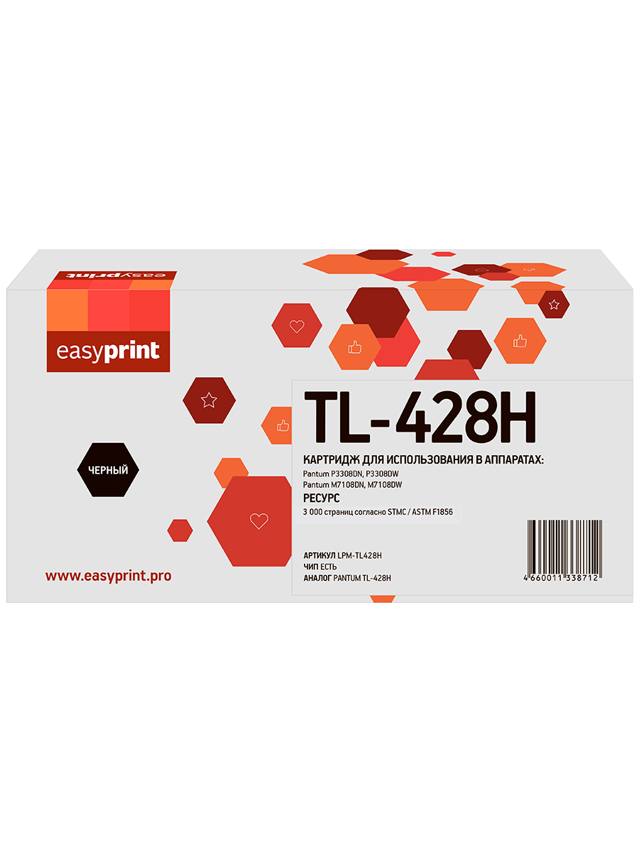 

Картридж EasyPrint LPM-TL-428H, Черный, LPM-TL-428H