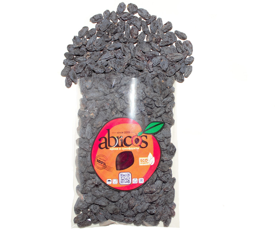 

Изюм черный Терма натуральный узбекский без косточек Abricos, 1кг
