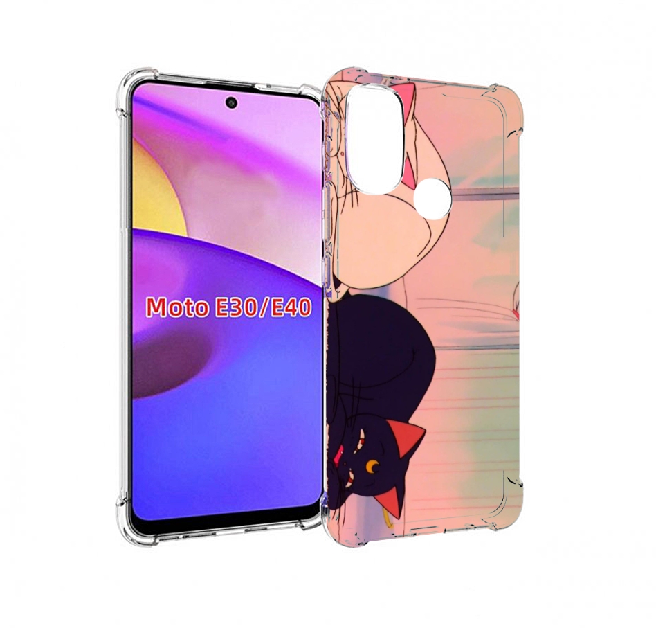 

Чехол бампер MyPads спящие коты для Motorola Moto E30., Прозрачный, Tocco