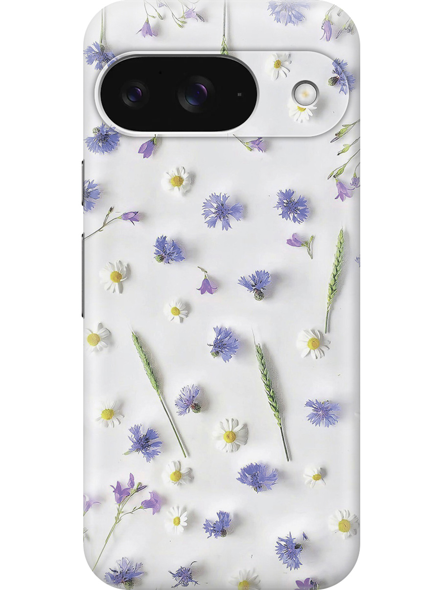 

Силиконовый чехол на Google Pixel 9 с принтом "Ромашки и колоски", Прозрачный;белый;зеленый;фиолетовый, 784809722