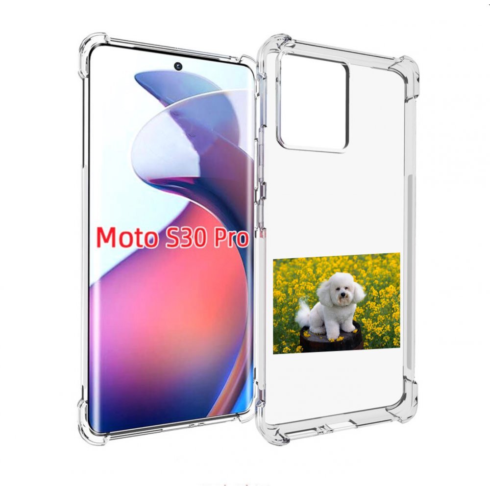 

Чехол MyPads пудель белыи для Motorola Moto S30 Pro, Прозрачный, Tocco